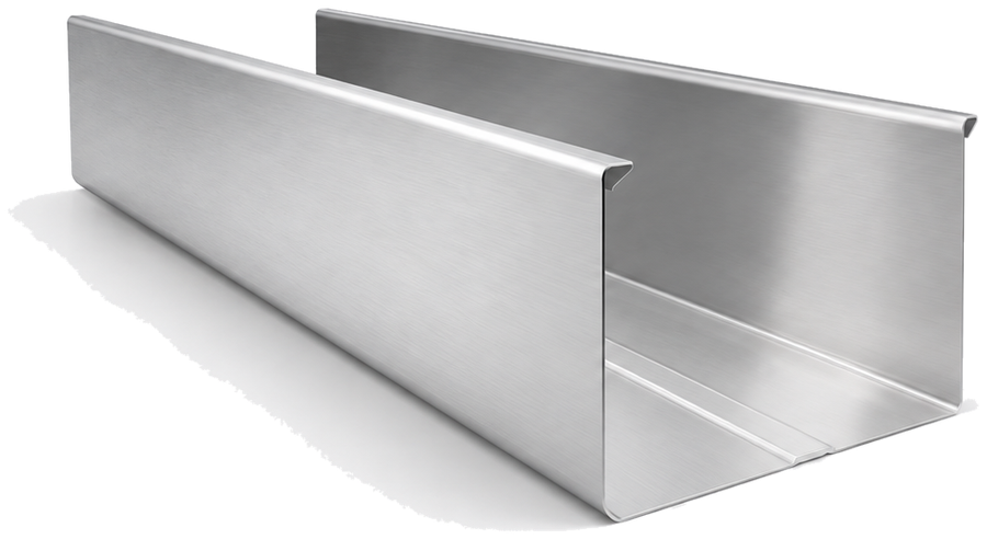 Aluminum 7" D Commercial seamless gutter
