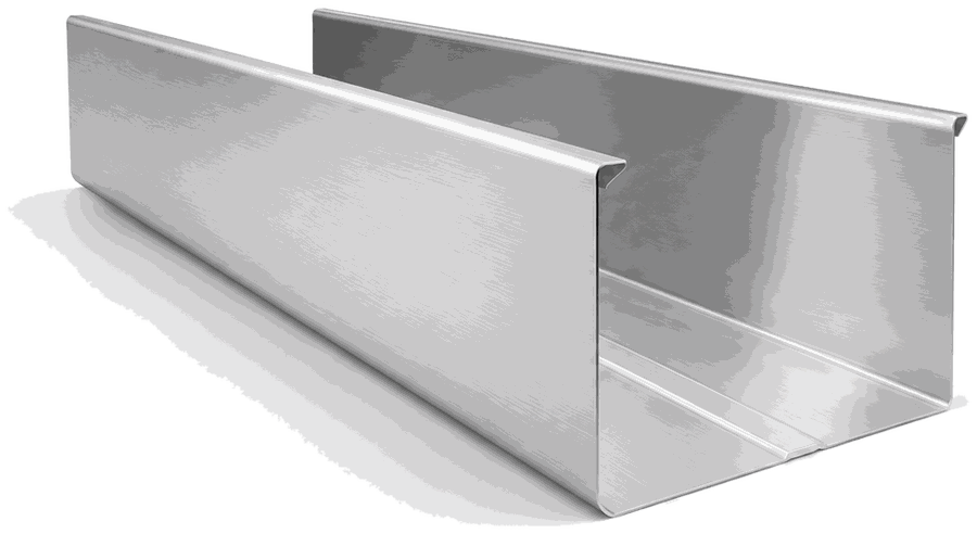 Aluminum 7" D Commercial seamless gutter profile