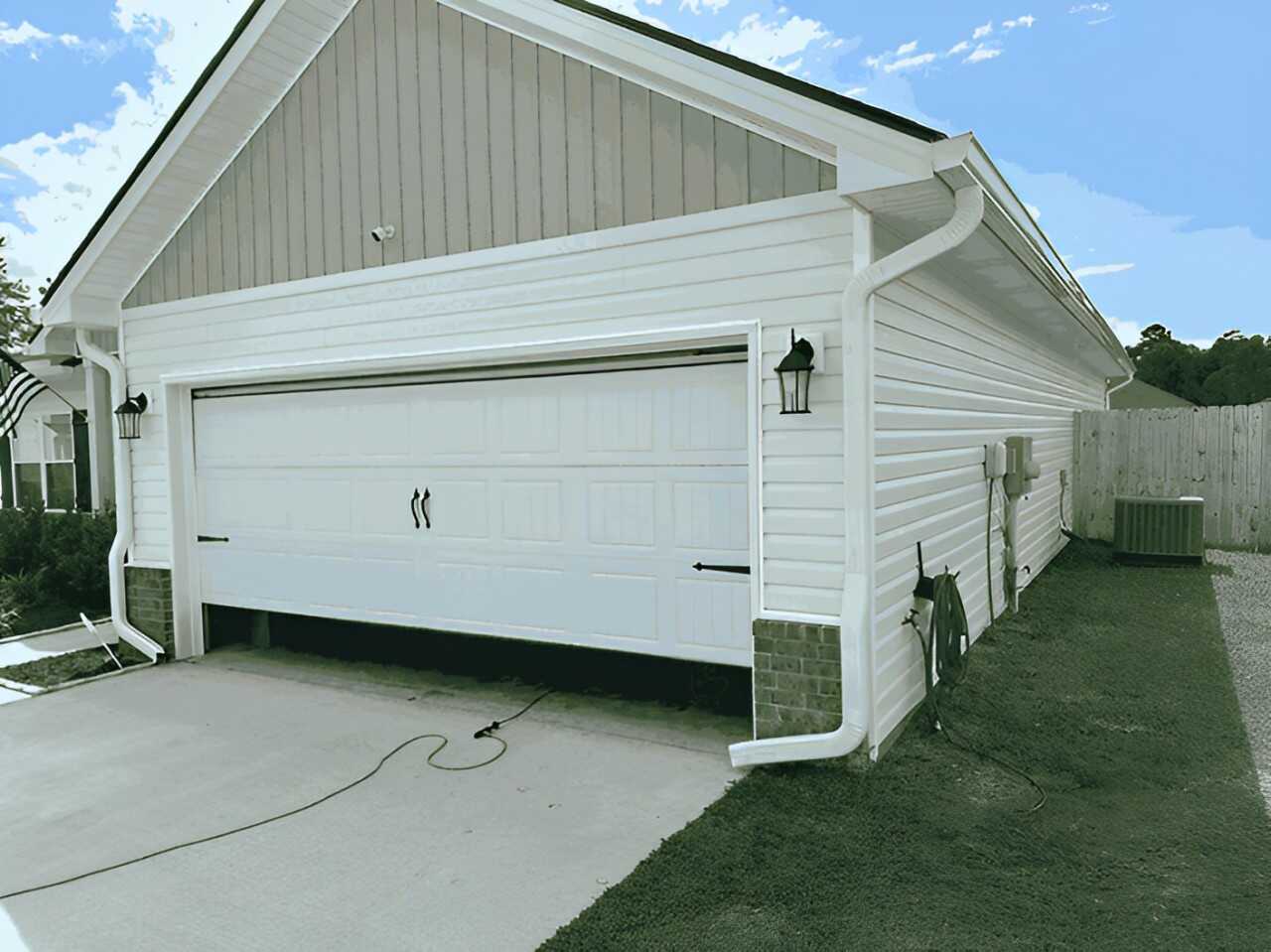 White garage
